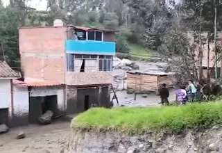Áncash: desborde de laguna Llaca daña vías y viviendas