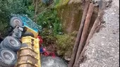Un volquete cayó a un río en Áncash por el colapso de un puente - Noticias de volquete
