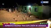 Ancón: hermanos mueren por explosión de granada - Noticias de explosiones