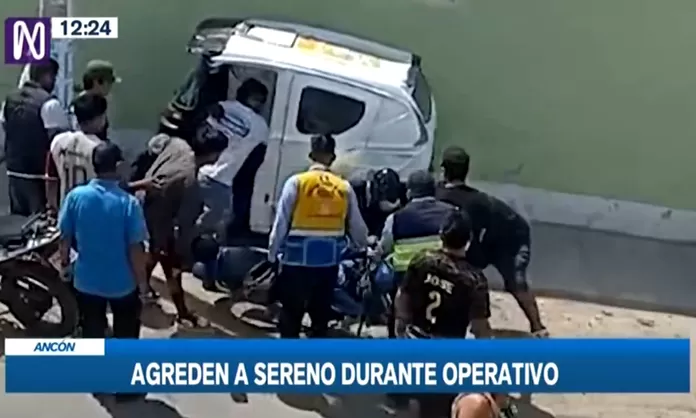 Ancón: Mototaxista atropelló a sereno en operativo contra servicio informal