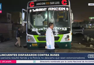 Ancón: Nuevo ataque a balazos contra bus de transporte público