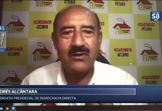 Andrés Alcántara: Candidato de Democracia Directa apuesta por una nueva Constitución