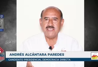 Andrés Alcántara: "Implementaremos una barrera social en el primer nivel de atención a la pandemia"