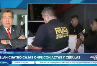 Aníbal Quiroga: Hallazgo de material electoral “es una negligencia grave”