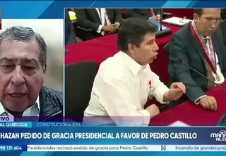 Aníbal Quiroga: Pedro Castillo no cumple los requisitos para recibir un indulto