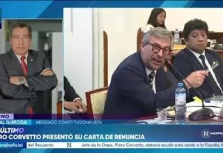 Aníbal Quiroga tras renuncia de Piero Corvetto en ONPE: “Era inevitable”