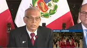 Aníbal Torres: El presidente Castillo presentó un documento a José Williams denominado "Consenso por el Perú"  - Noticias de cierre-congreso