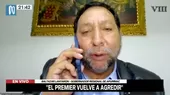 Anibal Torres “vuelve a agredir a todos los apurimeños”, afirma gobernador de Apurímac  - Noticias de baltazar-lantaron