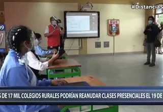 Año escolar 2021: Más de 17 000 colegios rurales podrían reiniciar clases presenciales desde el 19 de abril