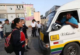 Año escolar: fiscalizan cobro de pasaje a escolares en transporte público