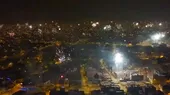 Año Nuevo: drone registró cómo Lima se iluminó con los fuegos artificiales - Noticias de fuegos-artificiales