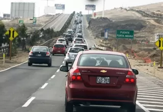 Año Nuevo: más de 70 mil autos viajarán al sur de Lima este jueves 31