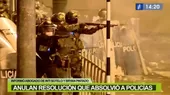 Anulan resolución que absolvía policías encargados del resguardo duranta marchas contra Manuel Merino - Noticias de manuel-merino