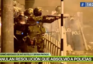 Anulan resolución que absolvía policías encargados del resguardo duranta marchas contra Manuel Merino