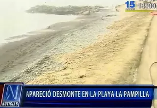 Apareció desmonte en la playa La Pampilla