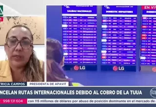 Apavit pide suspender el TUUA a pasajeros en tránsito