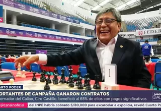 Gobierno Regional del Callao otorgó contratos a aportantes de campaña de Ciro Castillo