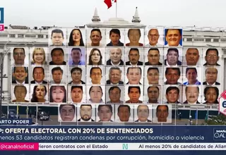 APP: Oferta electoral con 20 % de sentenciados
