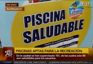 Aprende a reconocer una piscina saludable autorizada por DIGESA