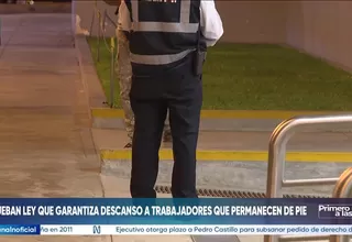 Congreso aprueba la 'Ley silla' para garantizar el derecho al descanso sentado