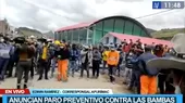 Apurímac: Acatan paro preventivo contra el gobierno y Las Bambas - Noticias de mmg