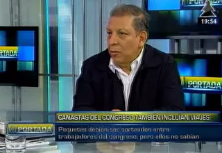 Arana: Canastas navideñas deberían ser para trabajadores, no para congresistas