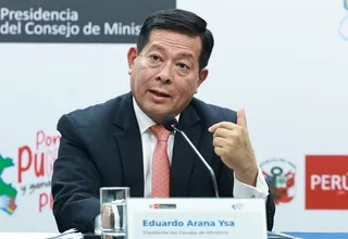 Arana: Estado de emergencia dependerá de un análisis previo