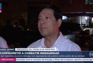 Arana promete reforzar seguridad ciudadana con justicia unida