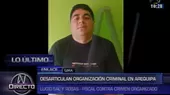 Arequipa: desarticulan banda criminal dedicada a extorsión y sicariato - Noticias de extorsion