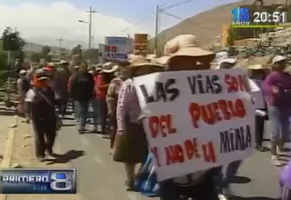 Arequipa: desbloquearon vía hacia Congata