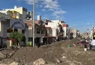 Arequipa: Desborde de torrentera deja daños en Yanahuara
