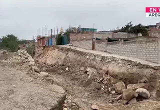 Arequipa: Fuertes lluvias provocan daños en infraestructura