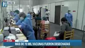Arequipa: Más de 70 mil vacunas fueron desechadas - Noticias de Vacuna