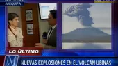Arequipa: Nuevas explosiones en el volcán Ubinas - Noticias de volcan-etna