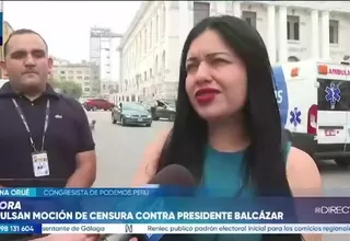 Ariana Orué: Bancada de Podemos Perú aún no define postura sobre censura a Balcázar