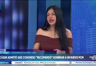 Ariana Orué señala que bancadas habrían influido en cambios recientes del gabinete