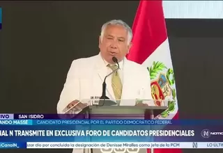 Armando Massé plantea reconstruir la institucionalidad con enfoque humanista