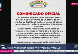 Armonía 10 condena atentado contra su bus y pide acción ante la inseguridad