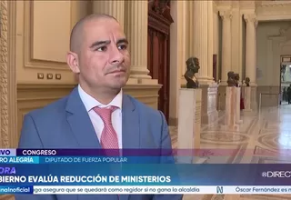 Arturo Alegría respalda evaluar reducción y fusión de ministerios propuesta por el Ejecutivo