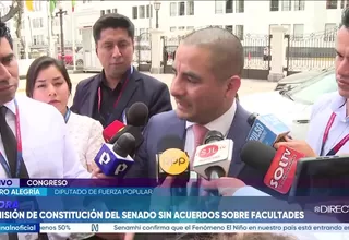 Arturo Alegría: “Yo espero que los señores senadores estén a la altura de la demanda que requiere el país y que busquen un consenso”