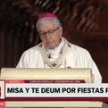 Arzobispo de Lima pidió un minuto de silencio por víctimas de COVID-19 durante misa y te deum