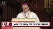 Arzobispo de Lima pidió un minuto de silencio por víctimas de COVID-19 durante misa y te deum - Noticias de te-deum