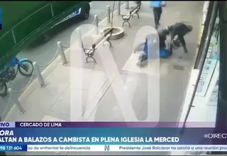 Asaltan a cambista dentro de iglesia La Merced y capturan a uno de los delincuentes
