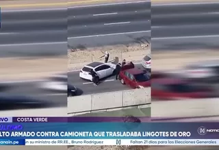 Asalto armado en la Costa Verde: Roban lingotes de oro