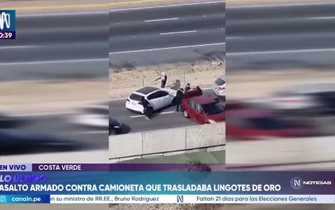 Asalto armado en la Costa Verde: Roban lingotes de oro