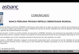 Bancos peruanos reportaron ciberataques en sus sistemas financieros