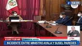 Ascensos irregulares: Se produjeron incidentes durante presentación de Ayala en Comisión de Justicia - Noticias de incidentes