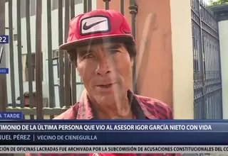 Asesor de Héctor Becerril: habla la última persona que vio con vida a Igor García