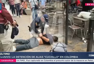 Así cayó 'Cuchillo': Momento exacto de su captura en Colombia
