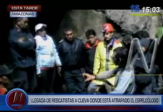 Así fue la llegada de rescatistas a la cueva donde está atrapado el espeleólogo